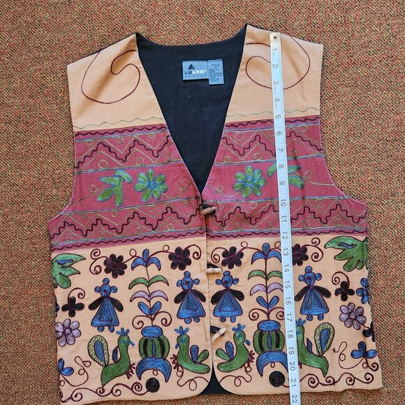 Vintage Liz Wear Button Down and Embroidered Vest Set - Picture 11 of 14